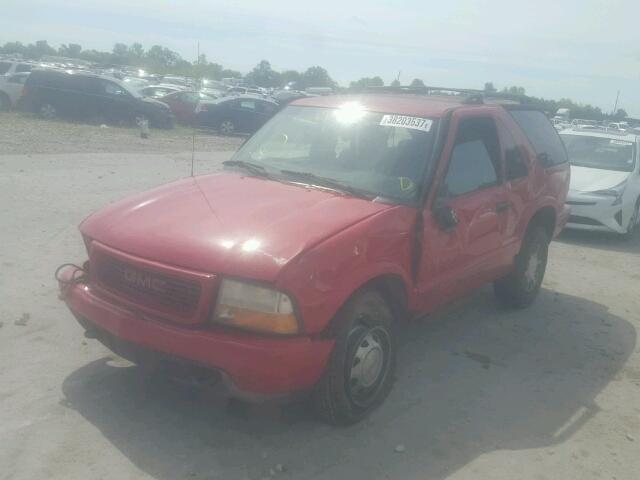 1GKCT18WXXK514427 - 1999 GMC JIMMY RED photo 2