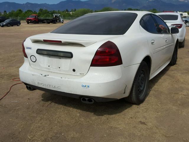 2G2WP522541189762 - 2004 PONTIAC GRAND PRIX WHITE photo 4