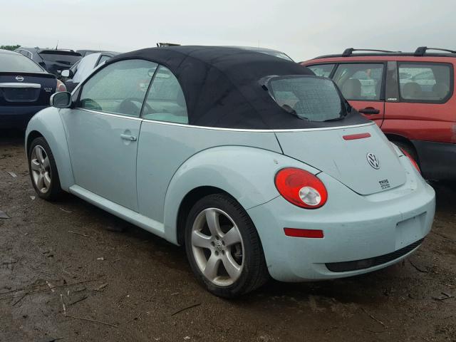 3VWSF31Y56M306420 - 2006 VOLKSWAGEN NEW BEETLE 蓝色 照片 3