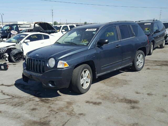 1J8FF47W78D696945 - 2008 JEEP COMPASS SP BLUE photo 2