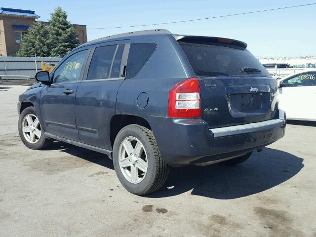 1J8FF47W78D696945 - 2008 JEEP COMPASS SP BLUE photo 3
