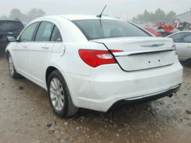 1C3CCBBB8CN278204 - 2012 CHRYSLER 200 WHITE photo 3