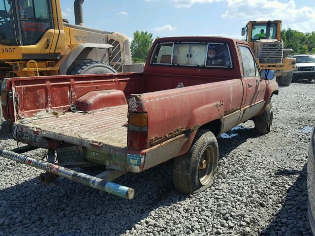 JT4RN65DXE5014893 - 1984 TOYOTA PICKUP RN6 RED photo 4