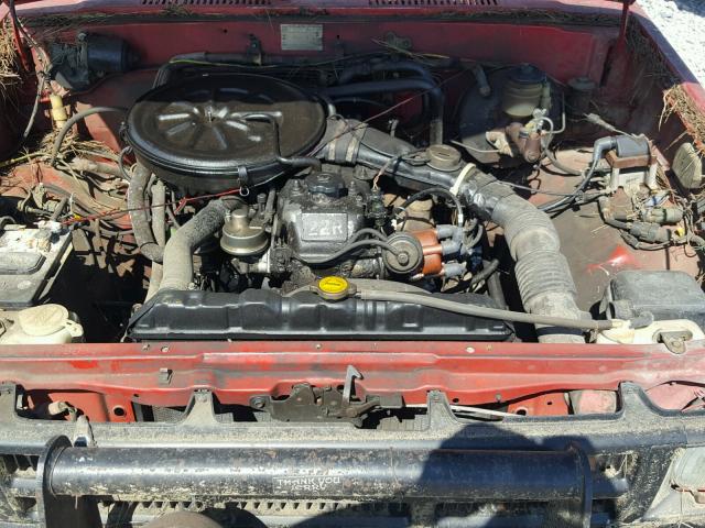 JT4RN65DXE5014893 - 1984 TOYOTA PICKUP RN6 RED photo 7