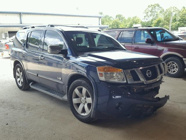 5N1BA08D58N627087 - 2008 NISSAN ARMADA SE BLUE photo 1