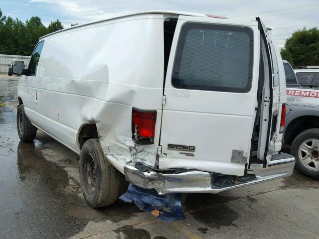 1FTNE2EL3EDA92422 - 2014 FORD ECONOLINE WHITE photo 3