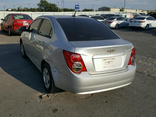 1G1JA5SH9E4241386 - 2014 CHEVROLET SONIC LS 银色 照片 3