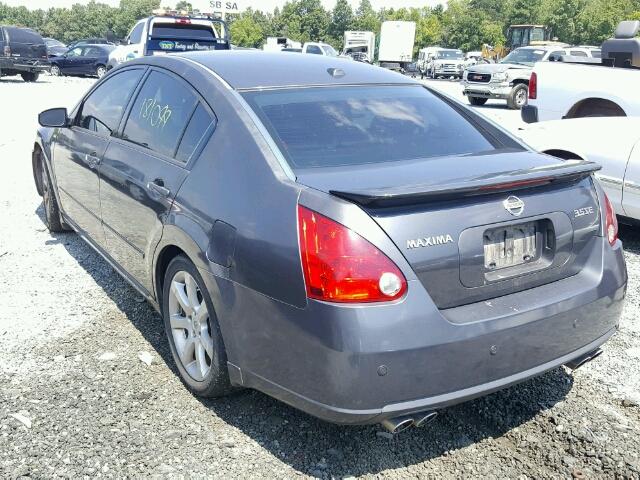 1N4BA41E48C820654 - 2008 NISSAN MAXIMA SE GRAY photo 3