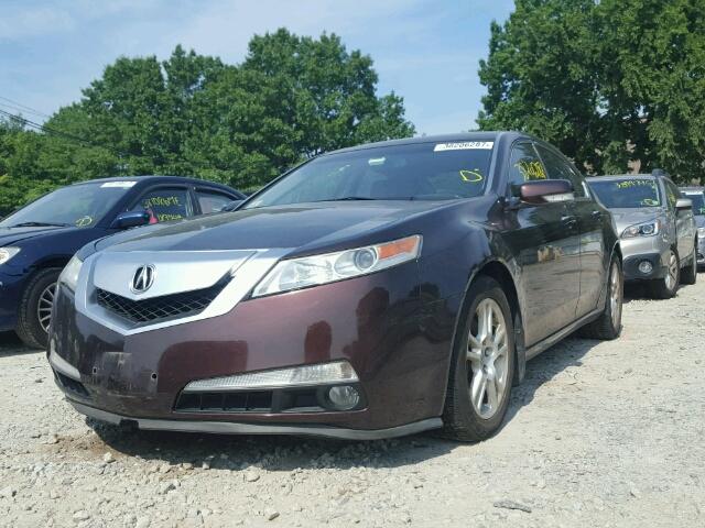 19UUA865X9A016800 - 2009 ACURA TL MAROON photo 2