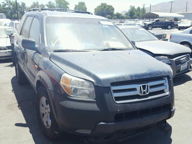 5FNYF28126B021484 - 2006 HONDA PILOT LX BLUE photo 1