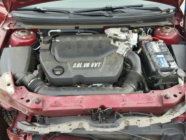 1G1ZJ57709F188803 - 2009 CHEVROLET MALIBU 2LT BURGUNDY photo 7