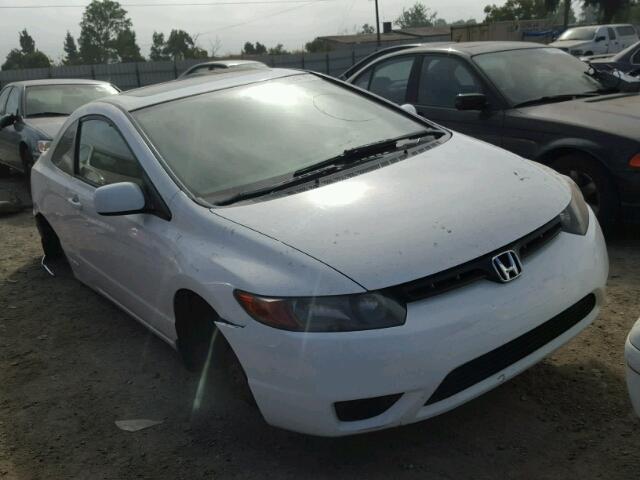 2HGFG12846H523929 - 2006 HONDA CIVIC EX WHITE photo 1