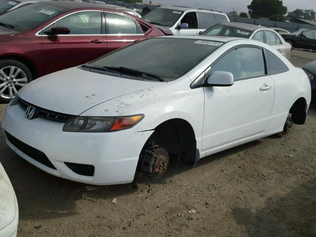 2HGFG12846H523929 - 2006 HONDA CIVIC EX WHITE photo 2