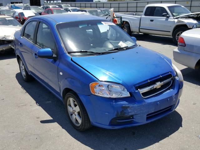 KL1TD56648B068173 - 2008 CHEVROLET AVEO BASE Көк фото 1