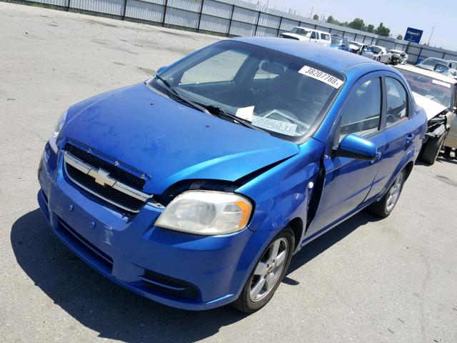 KL1TD56648B068173 - 2008 CHEVROLET AVEO BASE Көк фото 2