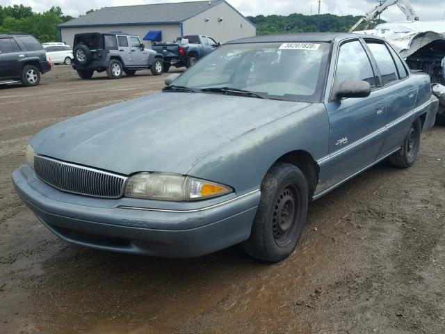 1G4NJ52TXVC440249 - 1997 BUICK SKYLARK CU BLUE photo 2