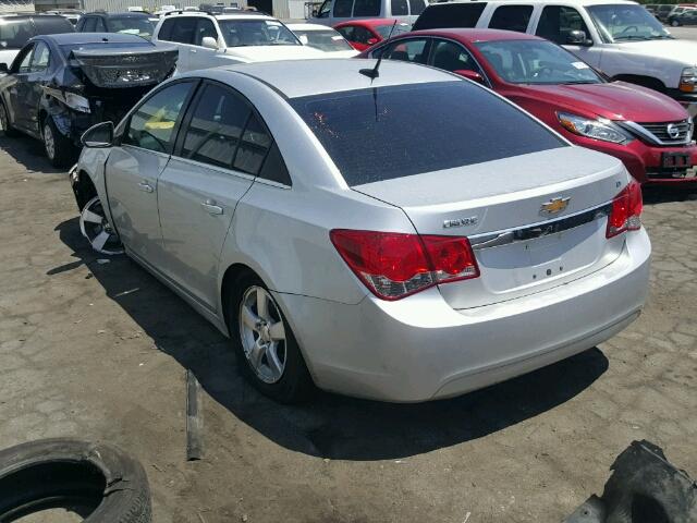 1G1PC5SBXE7182430 - 2014 CHEVROLET CRUZE LT SILVER photo 3