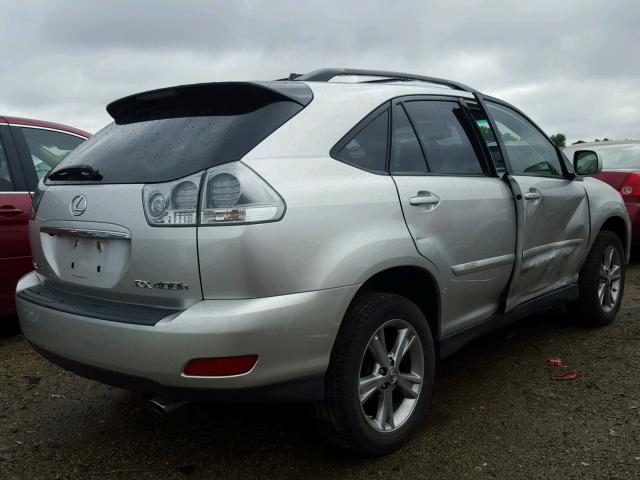 JTJHW31U172018992 - 2007 LEXUS RX 400H SILVER photo 4