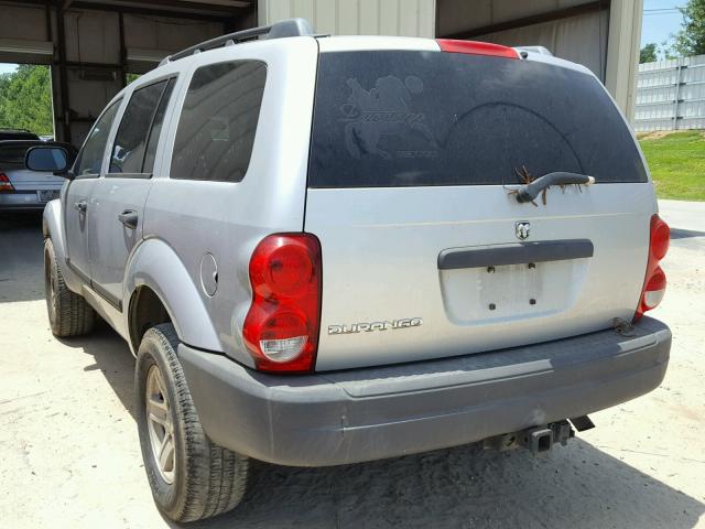 1D4HD38N26F148121 - 2006 DODGE DURANGO SX SILVER photo 3