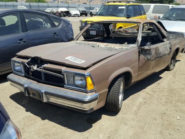 1GCCW80H2BR449095 - 1981 CHEVROLET EL CAMINO BROWN photo 2