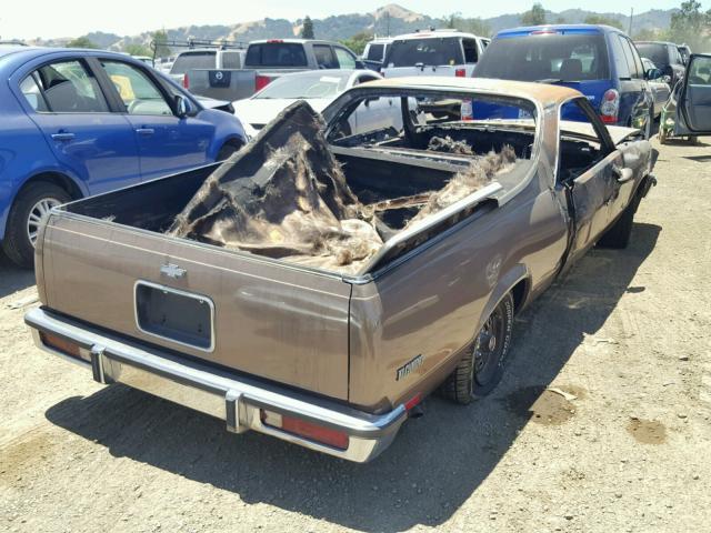 1GCCW80H2BR449095 - 1981 CHEVROLET EL CAMINO BROWN photo 4