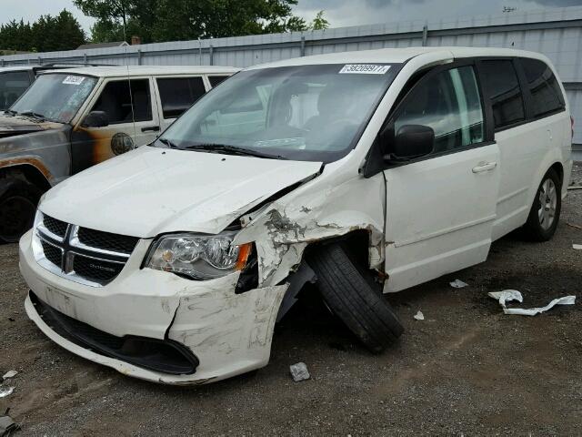 2D4RN4DG7BR603532 - 2011 DODGE GRAND CARA WHITE photo 2