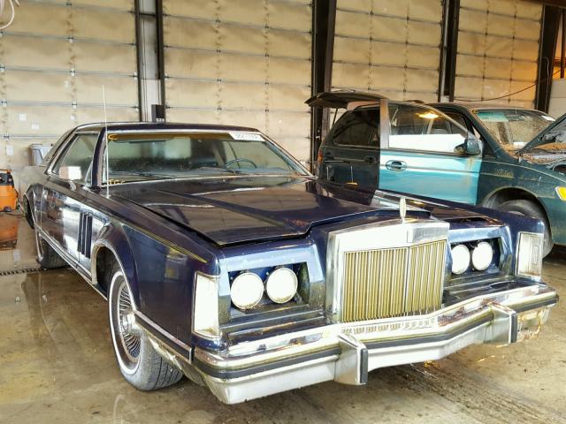 9Y89S683211 - 1979 LINCOLN MARK BLUE photo 1