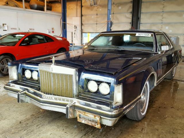 9Y89S683211 - 1979 LINCOLN MARK BLUE photo 2