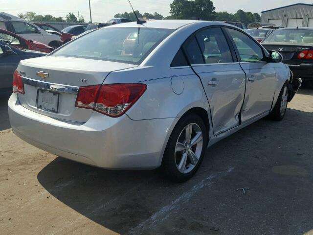 1G1PG5SC8C7278597 - 2012 CHEVROLET CRUZE LT SILVER photo 4