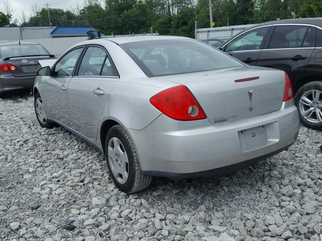 1G2ZF57B284221408 - 2008 PONTIAC G6 VALUE L SILVER photo 3