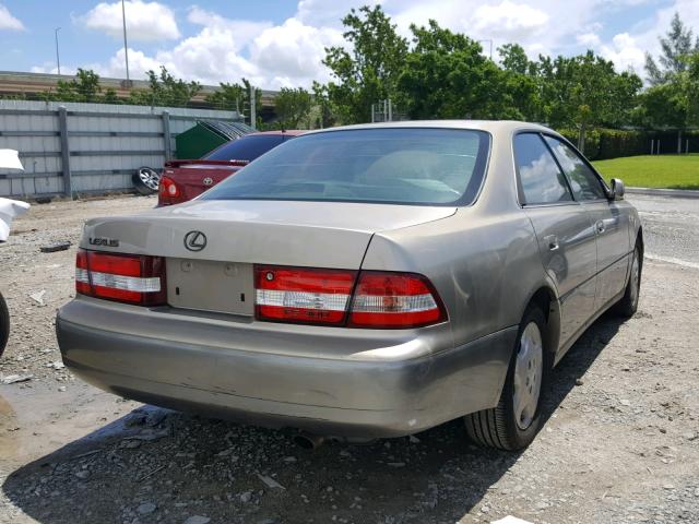 JT8BF28G4Y5091730 - 2000 LEXUS ES 300 BEIGE photo 4