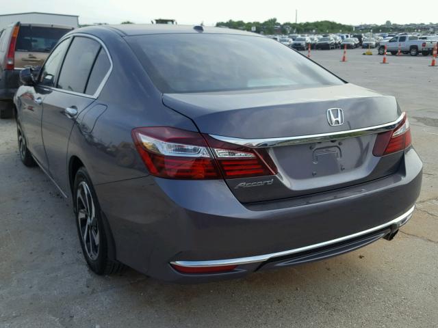 1HGCR2F82GA195181 - 2016 HONDA ACCORD EXL GRAY photo 3