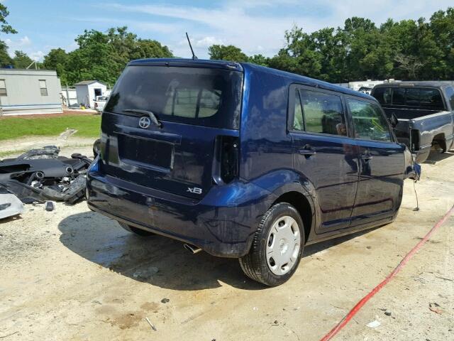 JTLKE50E081031861 - 2008 TOYOTA SCION XB 蓝色 照片 4