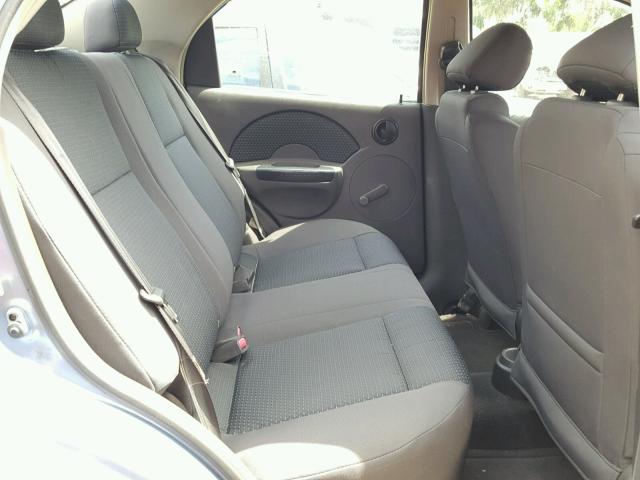 KL1TD56646B601989 - 2006 CHEVROLET AVEO BASE Mavi foto 6