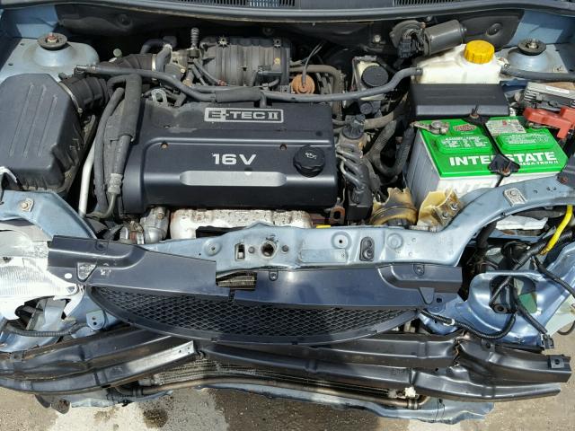KL1TD56646B601989 - 2006 CHEVROLET AVEO BASE Mavi foto 7