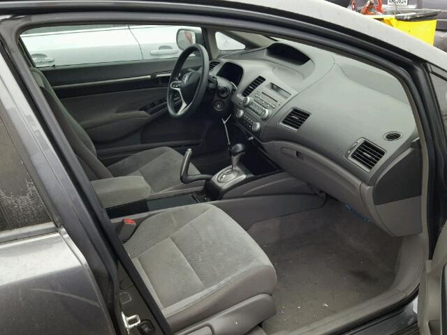 19XFA1F83AE009147 - 2010 HONDA CIVIC EX GRAY photo 5