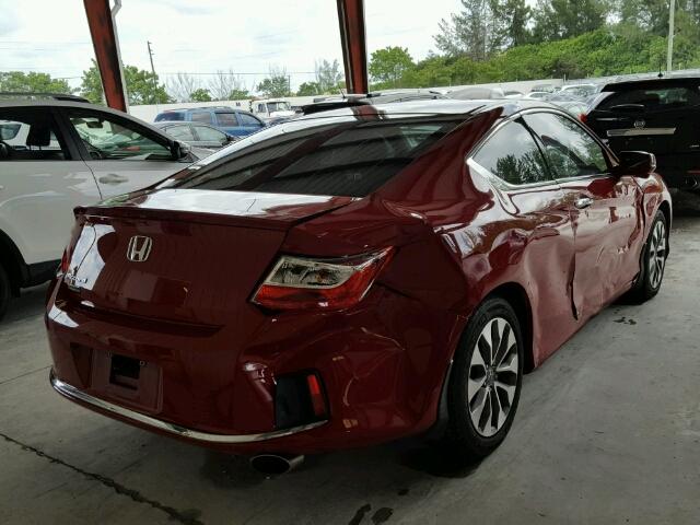 1HGCT1B78FA014284 - 2015 HONDA ACCORD RED photo 4