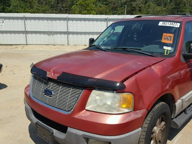 1FMRU15W53LC22045 - 2003 FORD EXPEDITION RED photo 9