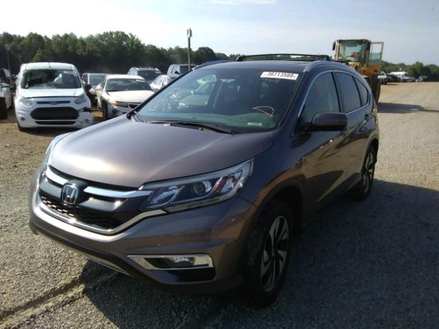 5J6RM3H92FL017805 - 2015 HONDA CR-V TOURI GRAY photo 2