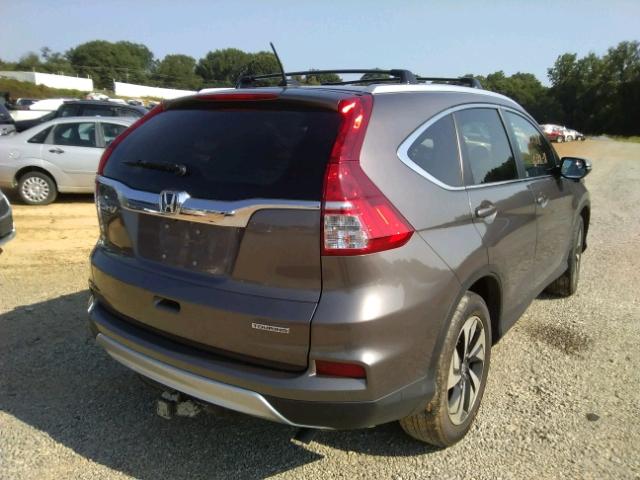 5J6RM3H92FL017805 - 2015 HONDA CR-V TOURI GRAY photo 4