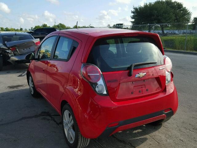 KL8CD6S97FC736904 - 2015 CHEVROLET SPARK 1LT RED photo 3