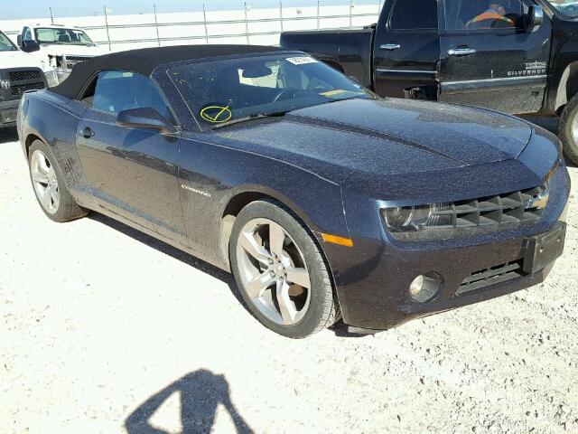 2G1FC3D32D9214158 - 2013 CHEVROLET CAMARO LT BLACK photo 1