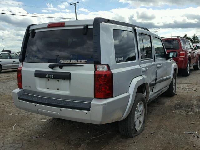 1J8HG48K98C248133 - 2008 JEEP COMMANDER SILVER photo 4