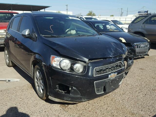 1G1JC6SB1E4128639 - 2014 CHEVROLET SONIC LT BLACK photo 1