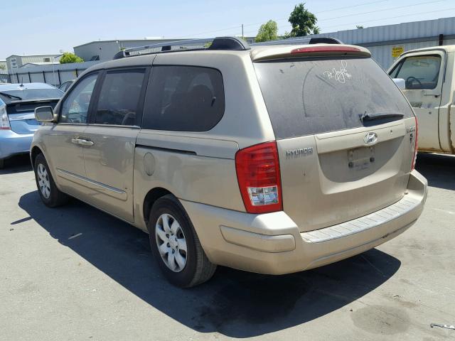 KNDMC233976020104 - 2007 HYUNDAI ENTOURAGE TAN photo 3