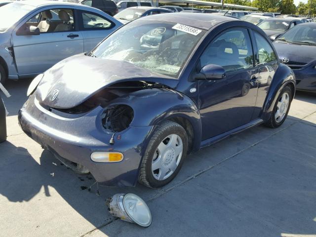 3VWDD21C81M440814 - 2001 VOLKSWAGEN NEW BEETLE 蓝色 照片 2