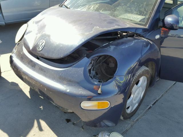 3VWDD21C81M440814 - 2001 VOLKSWAGEN NEW BEETLE 蓝色 照片 9