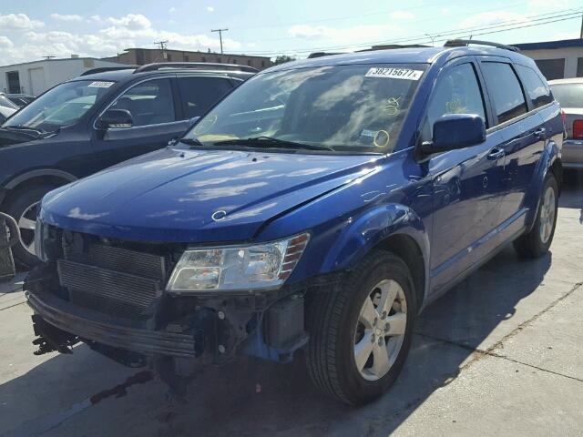 3C4PDDBG8CT356529 - 2012 DODGE JOURNEY SX BLUE photo 2