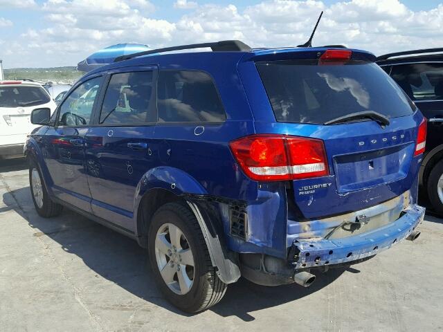 3C4PDDBG8CT356529 - 2012 DODGE JOURNEY SX BLUE photo 3