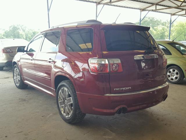 1GKKVTEDXBJ236664 - 2011 GMC ACADIA DEN BURGUNDY photo 3